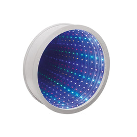 Sensory Infinity Mirror Light Autism Tunnel Wall White Relaxing Desk Lamp 42 LED