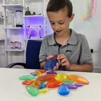 Coloured Acrylic Pebbles (30 pcs)