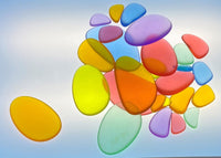 Coloured Acrylic Pebbles (30 pcs)