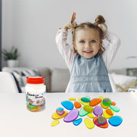 Coloured Acrylic Pebbles (30 pcs)