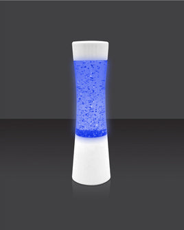 White shake and shine glitter lamp