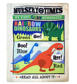 Nursery Times Crinkly Newspaper - Rainbow Dinosaurs