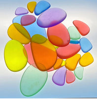 Coloured Acrylic Pebbles (30 pcs) - SENsory Toys4U