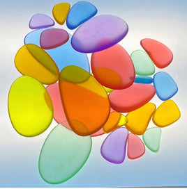 Coloured Acrylic Pebbles (30 pcs) - SENsory Toys4U